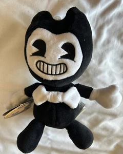 Bendy & The Ink Machine schwarz weiß lächelnd biegsam Plüsch Puppe Neu 2018 - Bild 1 von 2
