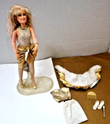 De Colección Hasbro Jem GLITTER N GOLD Muñeca Soporte Peine XTRA Conjunto 1987 12" HOLOGRAMAS Foto 1 de 4