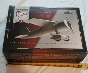 PIGGY Bank! Lockheed Vega Model 5 Racing Champions Series - Picture 1 of 7
