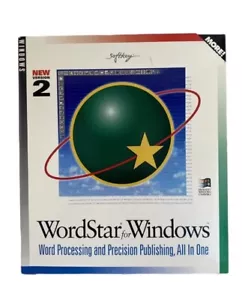NEW SEALED WordStar For Windows Version 2 Windows 3.1 / 95 Big Box PC Word Proc. - Picture 1 of 8
