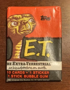 1982 Topps E.T. The Extra-Terrestrial Trading Cards Wax Pack Unopened - Picture 1 of 2