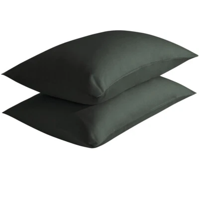 Juego de 2 fundas de almohada transpirables de tacto suave de algodón de 500 hilos Foto 1 de 4