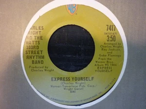 charles wright express yourself warners usa orig 45.soul - Picture 1 of 1