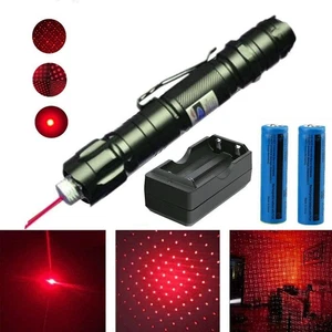 Red Laser Pointer Pen Lazer +2PCS Battery - Picture 1 of 12