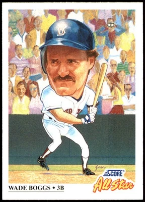 Wade Boggs 1991 Score #393 Boston Red Sox MLB READ FREE SHIPPING AutographDen - Image 1 of 2