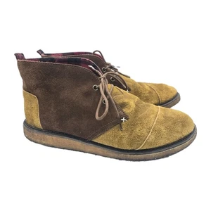 Herren TOMS Wildleder Chukka Stiefeletten Braun Größe 13 - Bild 1 von 6