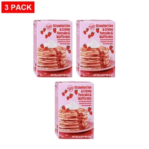 Mezcla de fresas y crema para panqueques y gofres Trader Joe’s 16 OZ - Paquete de 3 - Imagen 1 de 3