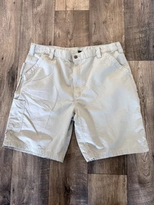 Pantalones Cortos Carhartt Para Hombre 42 Tostado Ajuste Original Lona Pesada Carpintero Trabajo Carga B147 - Imagen 1 de 5