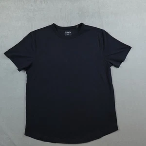Cuts Clothing T-Shirt Herren Large Curve Hem Stretch Crewneck Performance schwarz - Bild 1 von 6