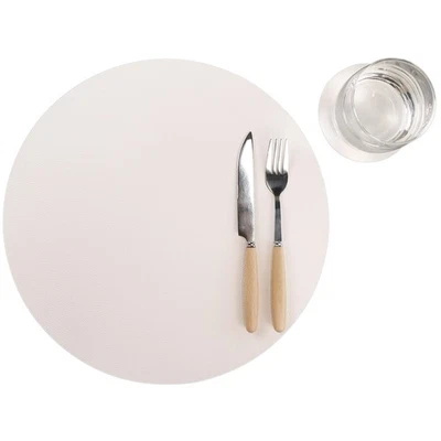 Wipeable Placemats and Coasters Leather Table Mats Waterproof Heat-Resistant ... - Image 1 of 4