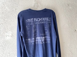 2018 NINE INCH NAILS & JESUS & MARY CHAIN GOLD BLK INFINITE TOUR T-SHIRT M NIN - Picture 1 of 5
