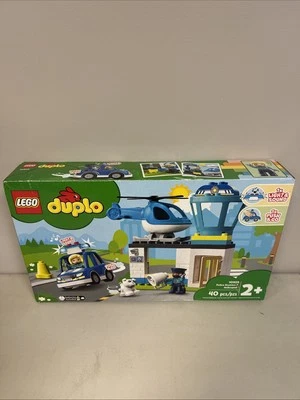 Lego DUPLO Police Station & Helicopter 10959 RETIRED - SEALED - DAMAGED BOX - Image 1 of 4