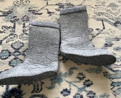 Forros para botas de invierno de lana gris LL Bean Kids inserciones cálidas talla 5 Foto 1 de 4