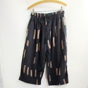 Vivienne Westwood Anglomania Gray Abstract Print Elastic Waist Shorts Size 40 