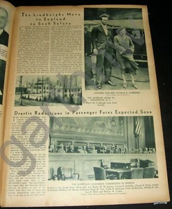 CHARLES & ANNE MORROW LINDBERGH 1935 VERLASSEN SIE DIE USA IN SICHERHEIT ENGLAND FOTO-FEATURE - Bild 1 von 1