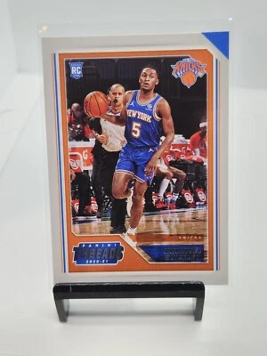 2020-21 Panini Chronicles Threads Immanuel Quickley Rookie New York Knicks #100 - Image 1 of 2