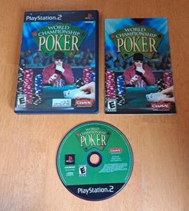 World Championship Poker PS2 PlayStation 2 Etiqueta Negra Manual Completo Probado - Imagen 1 de 9