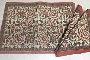Set Of 4 World Market Jacobean Placemats and 2 Matching Napkins - Picture 1 of 5