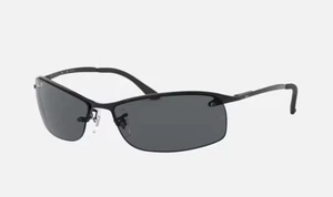 BRANDNEUE Ray-Ban RB3183 Gunmetal Sonnenbrille mit grünen Gläsern mit Farbverlauf - Bild 1 von 8