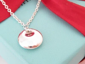 Tiffany & Co Silber Peretti Scheibe Hänger Bettelarmband 7,375" - Bild 1 von 4