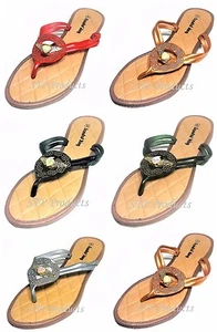 Women's Flip Flops Thong Slip On Casual Angel Wings Decoration Sandals Shoes - Picture 1 of 6