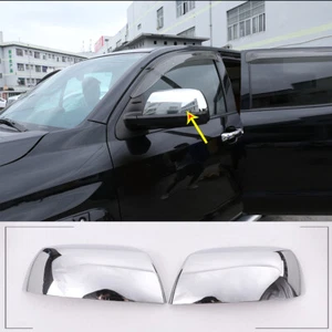 ABS Chrome Side View Mirror Cover Protection Trim For Toyota Tundra 2007-2021 - Picture 1 of 7