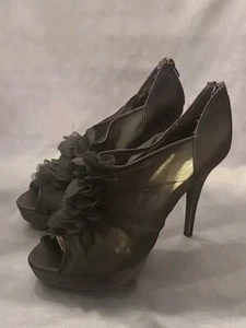 Chinese Laundry Womens Shoes Size 9.5 M Black People Toe Heels Platform Dress - Picture 1 of 11