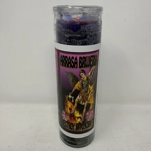 Veladora Preparada de Arrasa Brujeria / Destroy Witchcraft Prepared Candle 8 in. - Bild 1 von 3