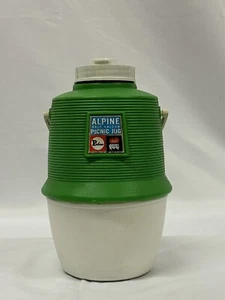 Alpine Half Gallon Picnic Jug - Poloton - Green - Vintage - Picture 1 of 7