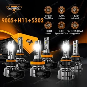 AUXBEAM 20000LM LED Headlight Fog Bulbs 6500K For Chevy Silverado 1500 2007-2015 - Bild 1 von 12