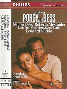 Gershwin Simon Estes Roberta Alexander Porgy And Bess Highlights CASSETTE ALBUM - Picture 1 of 14
