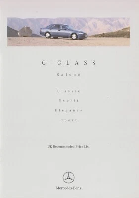 Price List Mercedes UK C-Class Saloon W202 08-99 - Imagen 1 de 2