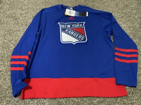 New York Rangers adidas 21 Sweater Jersey  NHL Aeroready Men’s Size: Medium NWT Cover