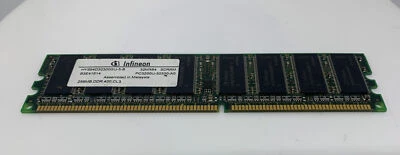 Infineon HYS64D32300GU-5-B 256MB DDR 400 CL3 DIMM RAM Memory - Image 1 of 3