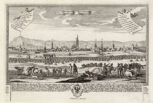 Heilbronn Vista Completa Incisione Originale In Rame Joh. Chr. Leopold 1730 - Afbeelding 1 van 1