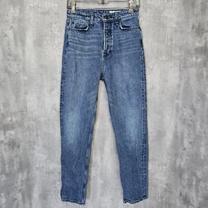 Rag & Bone Womens 26 Rachel Barrel Leg Siesta Wash Denim Button Fly Jeans - Picture 1 of 8
