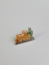 Arizona Travel Souvenir Lapel Pin Adobe Building House Saguaro Cactus
