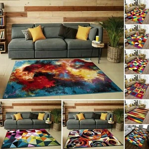 Best Multi Coloured Hand Carved Rugs Soft Thick Bedroom Hallway Runners Carpets - Picture 1 of 51