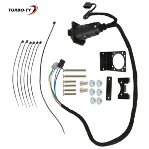 4 Way Flat & RV 7 Way Trailer Wiring Harness For Nissan 2005 2006-2014 2015 - Picture 1 of 9