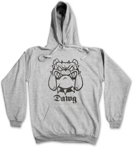 DAWG HOODIE KAPUZENPULLOVER Bad Dog Bullterier Pitbull Fight Combat Attack Chain - Picture 1 of 1