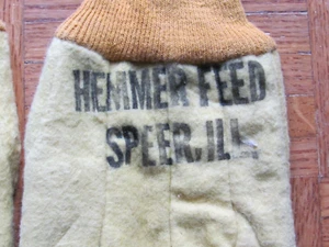 VINTAGE GLOVES HEMMER FEED FARM SERVICE SPEER STARK COUNTY ILLINOIS - Picture 1 of 4