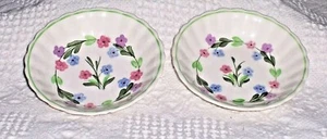 (X2)-Vintage-2 Hand Painted Bowls "Maytime"-Blue Ridge Pottery- Erwin,Tenn. - Picture 1 of 3