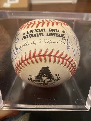 1998 Arizona Diamondbacks Inaugural Game / Opening Day Autographed Team Baseball - Image 1 of 4