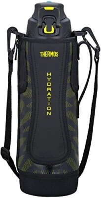 Thermos Vacuum Insulation Sports Bottle 1.5L Black Yellow FFZ-1501F BKY - Image 1 of 4