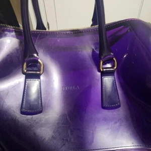 Authentic Furla Candy Bag 💜 Purple Jelly Satchel RARE Italian Made ✨ - Picture 1 of 9