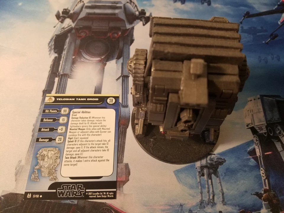 Star Wars Miniatures Force Unleashed 57 Telosian Tank Droid (HUGE) - Image 1 of 1