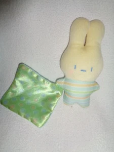 Bunny Yellow Plush 6" Baby Rattle Mini 4" Security Blanket Fisher-Price Toy - Picture 1 of 7
