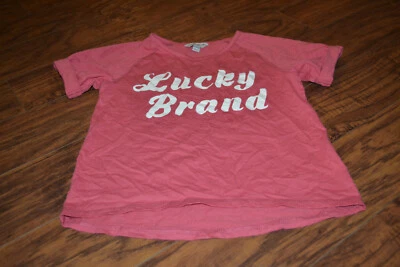 B7- Lucky Brand Cotton Blend Short Sleeve Top Size Girls Medium - Image 1 of 2
