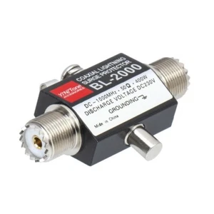 BL-2000 Coaxial Lightning Arrestor Surge Protector PL259 Female To PL259 Female - Zdjęcie 1 z 6