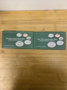 2 1993 US Mint Coin Uncirculated Set Complete Philadelphia & Denver (A14) - Picture 1 of 5